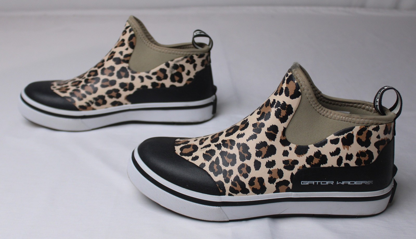 Gator Waders TM8 Women's High-Top Camp Boots Leopard/Black Size 10