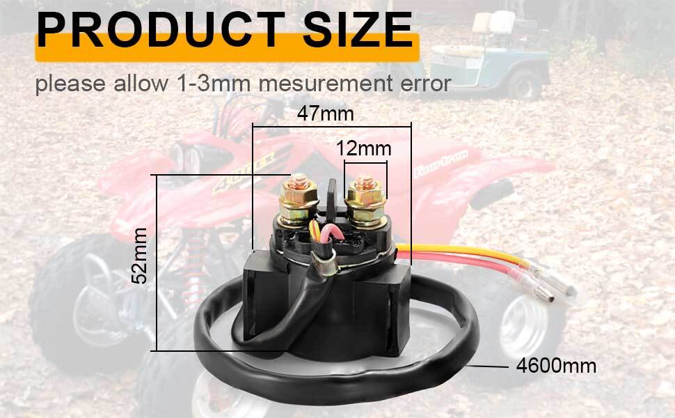1999-2007 For Honda TRX400EX Starter Relay Solenoid Positive Side Battery Cable