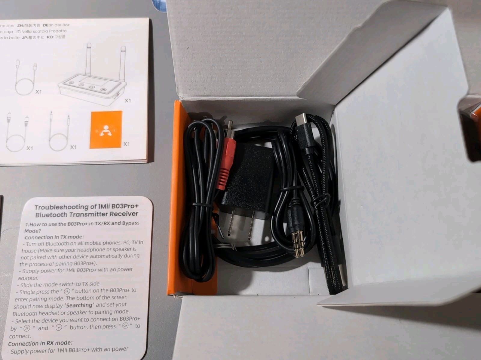 1Mii B03Pro+ Bluetooth 5.3 Transmitter Receiver LDAC aptX TV Adapter