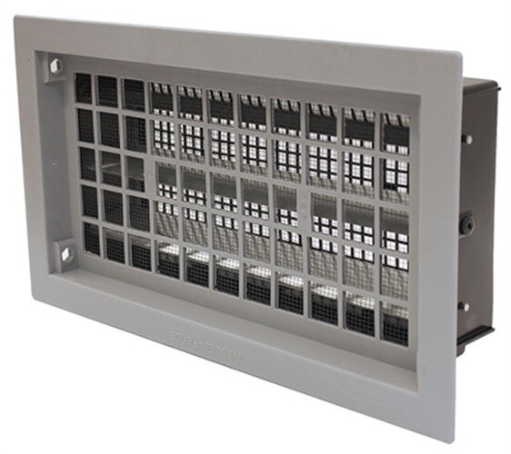 Air Vent 8 in. H X 16 in. W Gray Plastic Automatic Foundation Vent (Pack of 10)