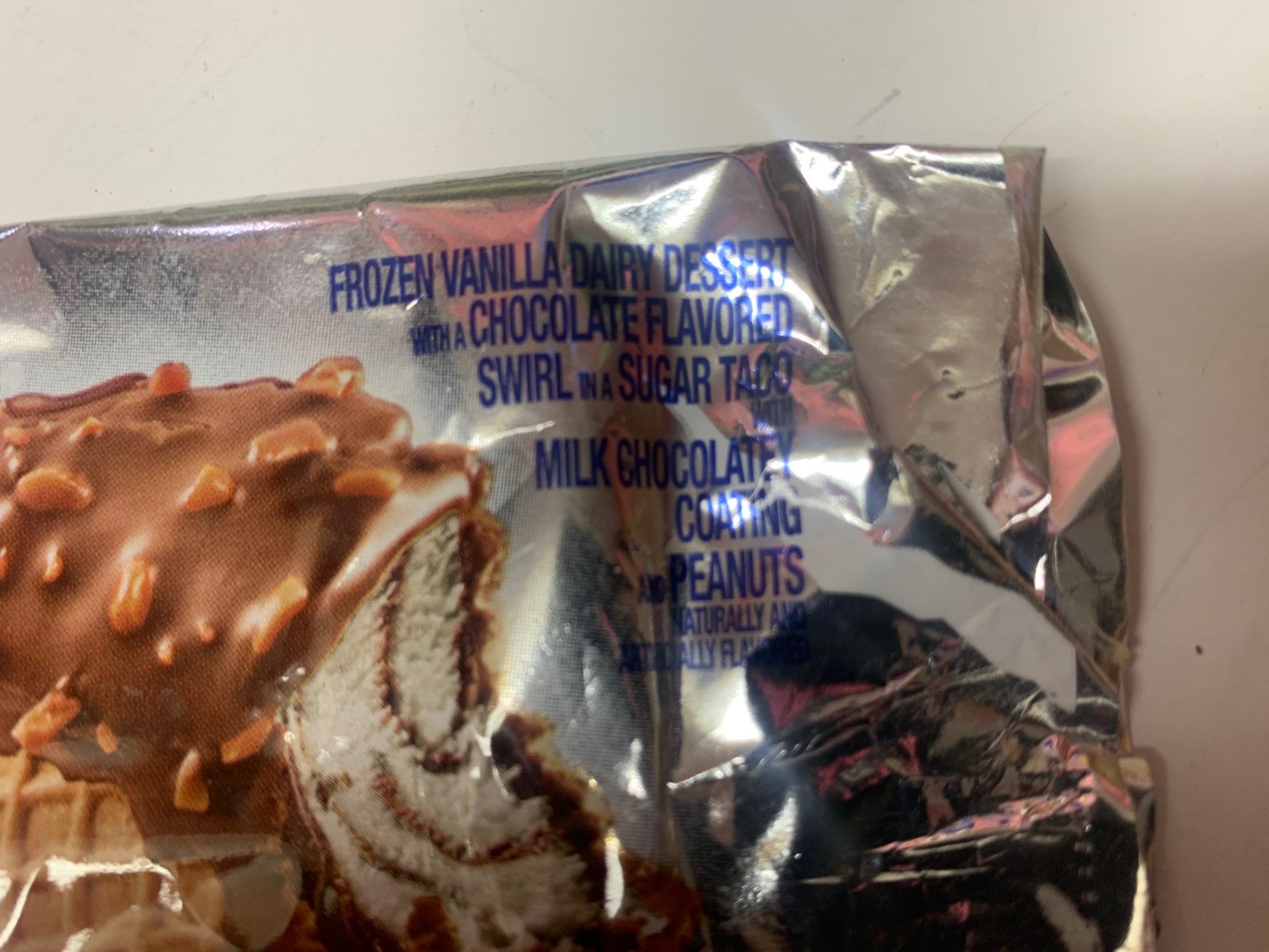 AMAZING Klondike Choco Taco WRAPPER ONLY Ice Cream RARE Dessert DISCONTINUED OOP