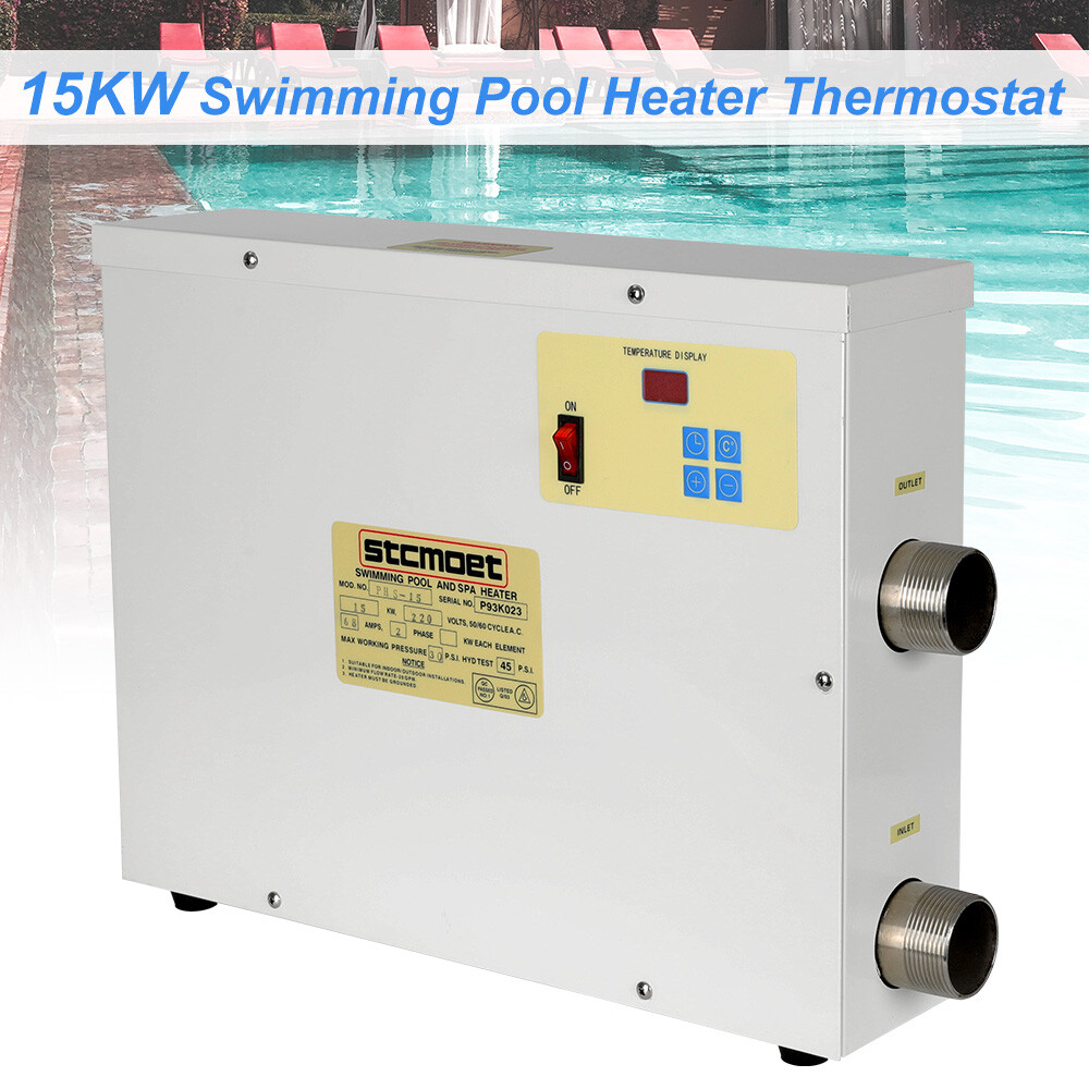 15KW Swimming Pool Heater Water Thermostat Home SPA Electric Heater New