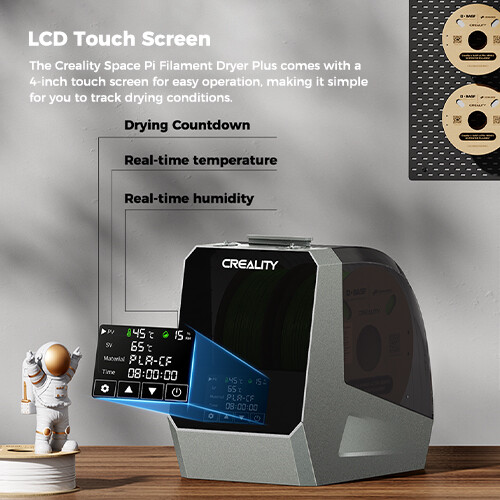 Creality Space π Dryer Quick dry adjustable temp Dec 11 launch stylish design