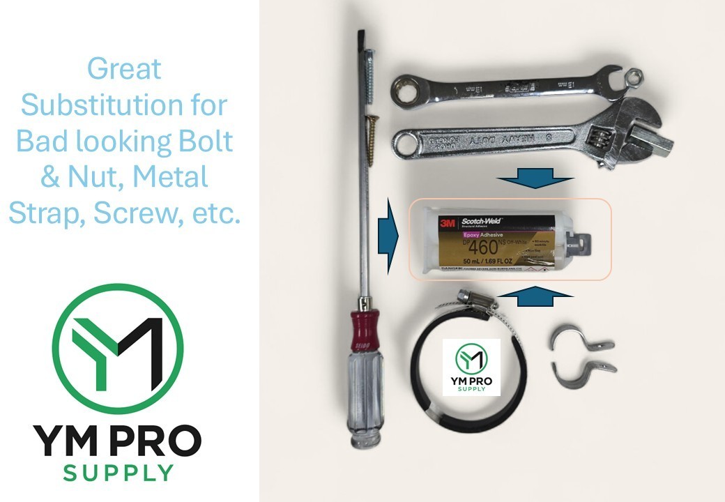 3M Scotch-Weld Epoxy Adhesive DP460NS, Off-White, 50 mL Duo-Pak