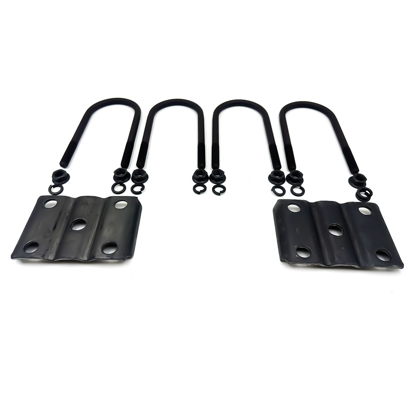 For 7000lbs Tandem Trailer Axle Suspension Kit 6 Leaf Springs/U-bolt/Hanger Kit