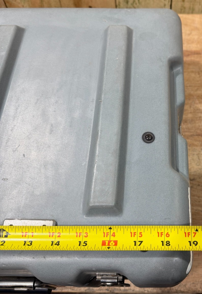 Pelican Hardigg Case 19x15x9" Grey Waterproof Storage Footlocker