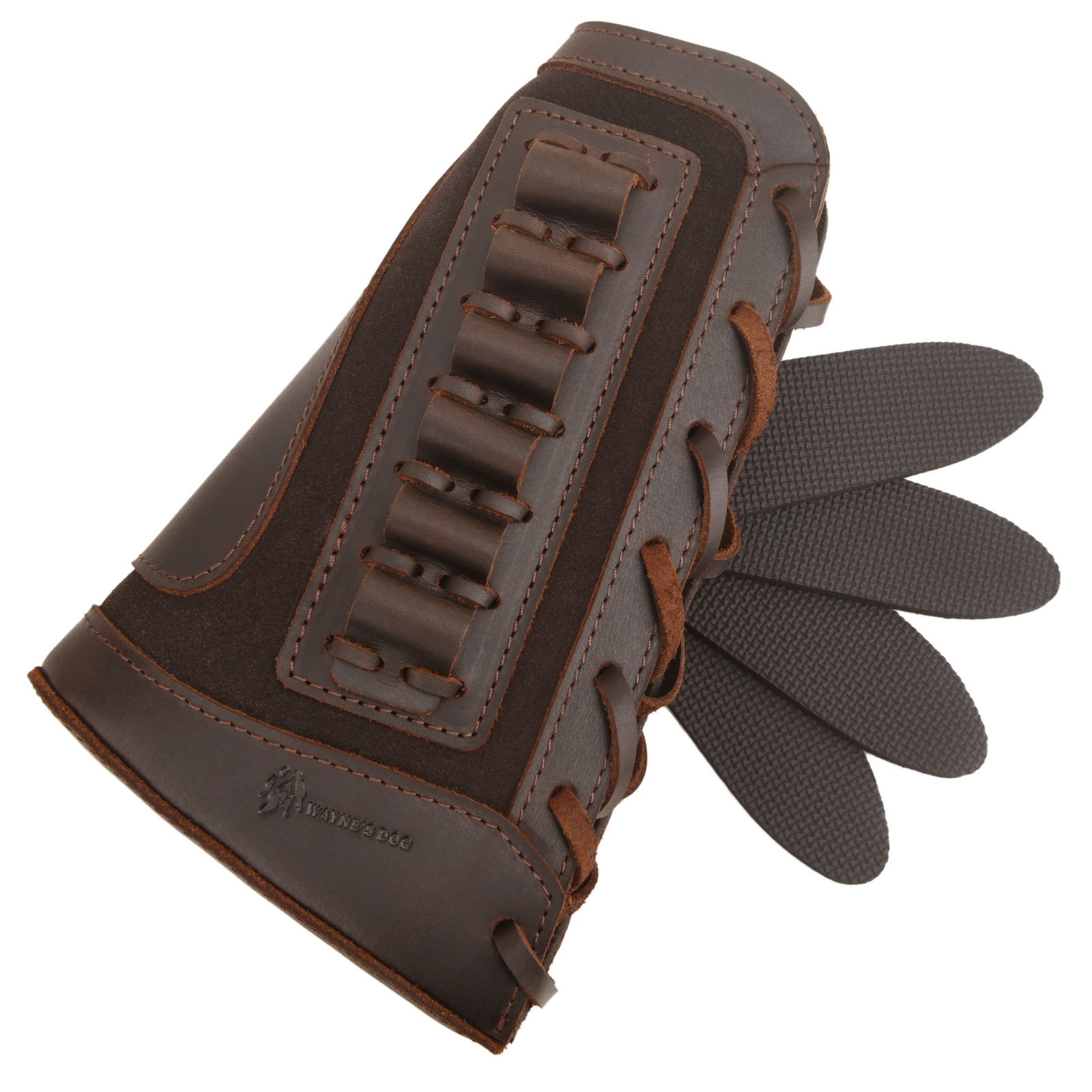 Leather Gun Rifle Cheek Rest Shell Holder Shotgun Recoil Pad for .308.22LR .357