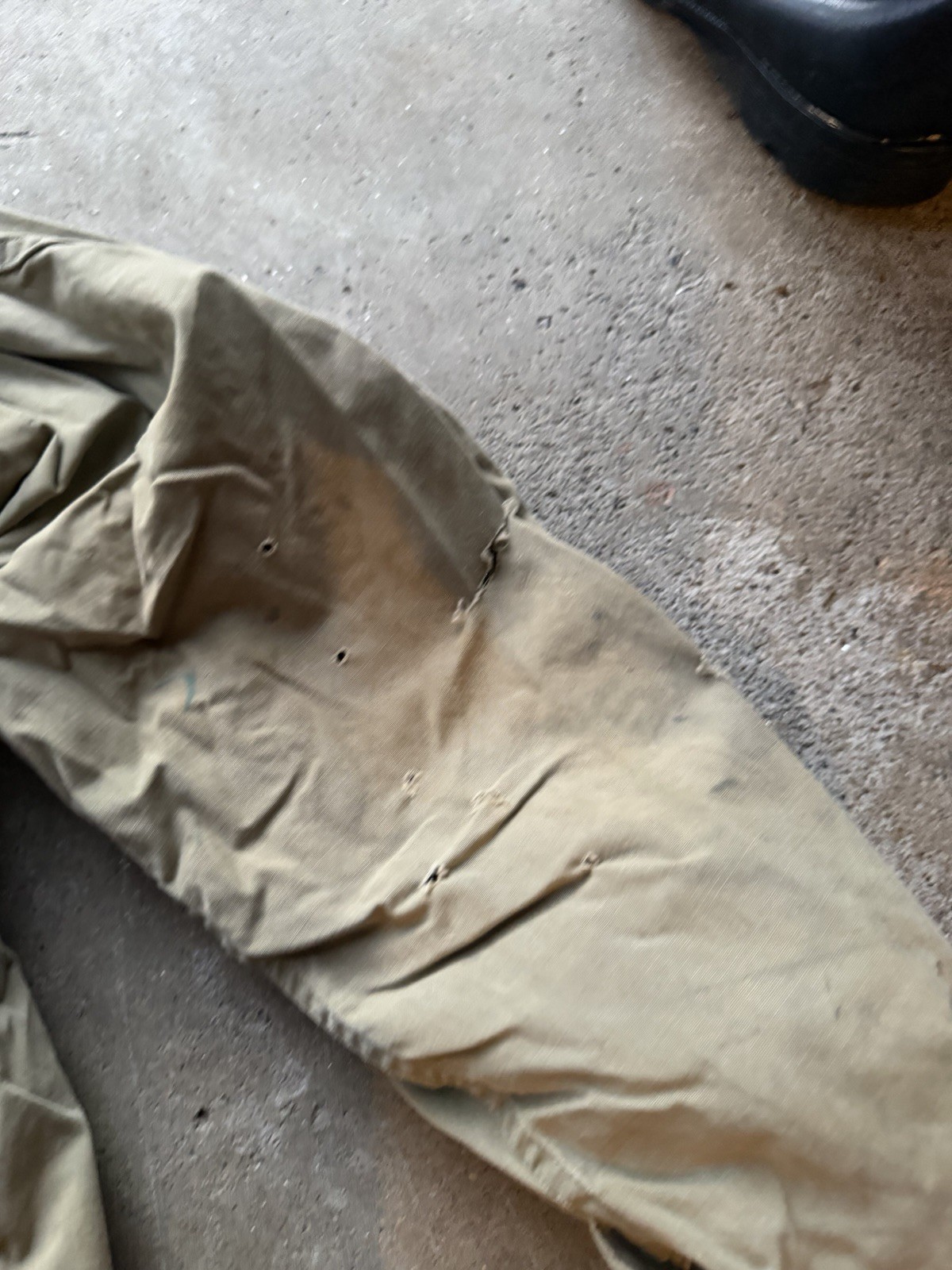 Vintage 1940s U.S. Army M41 Jacket OD Poplin Field Medium Olive Stencil Infantry