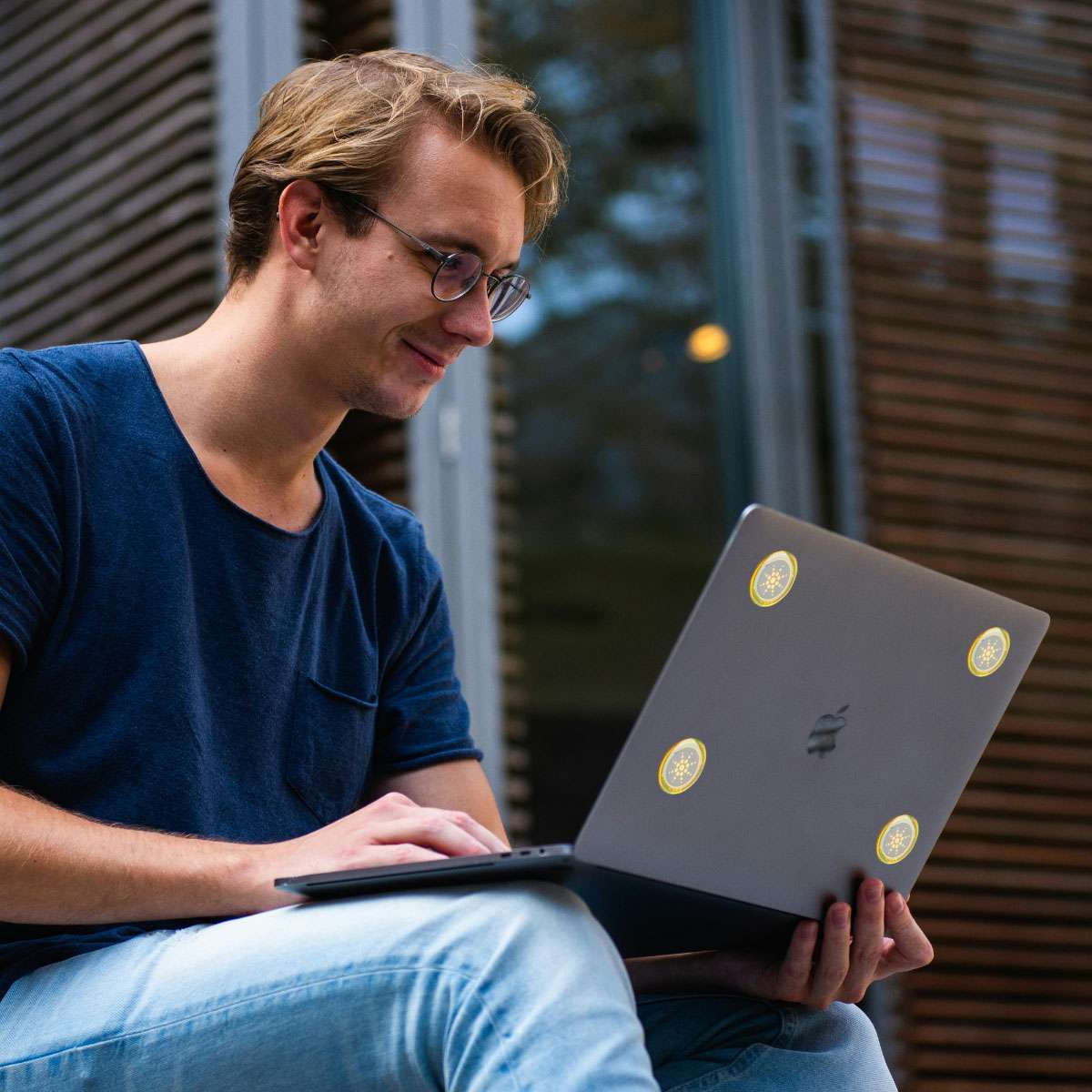 Silver Quantum Anti Radiation Shield 5G-EMF Protection Phones Laptops 6 Stickers