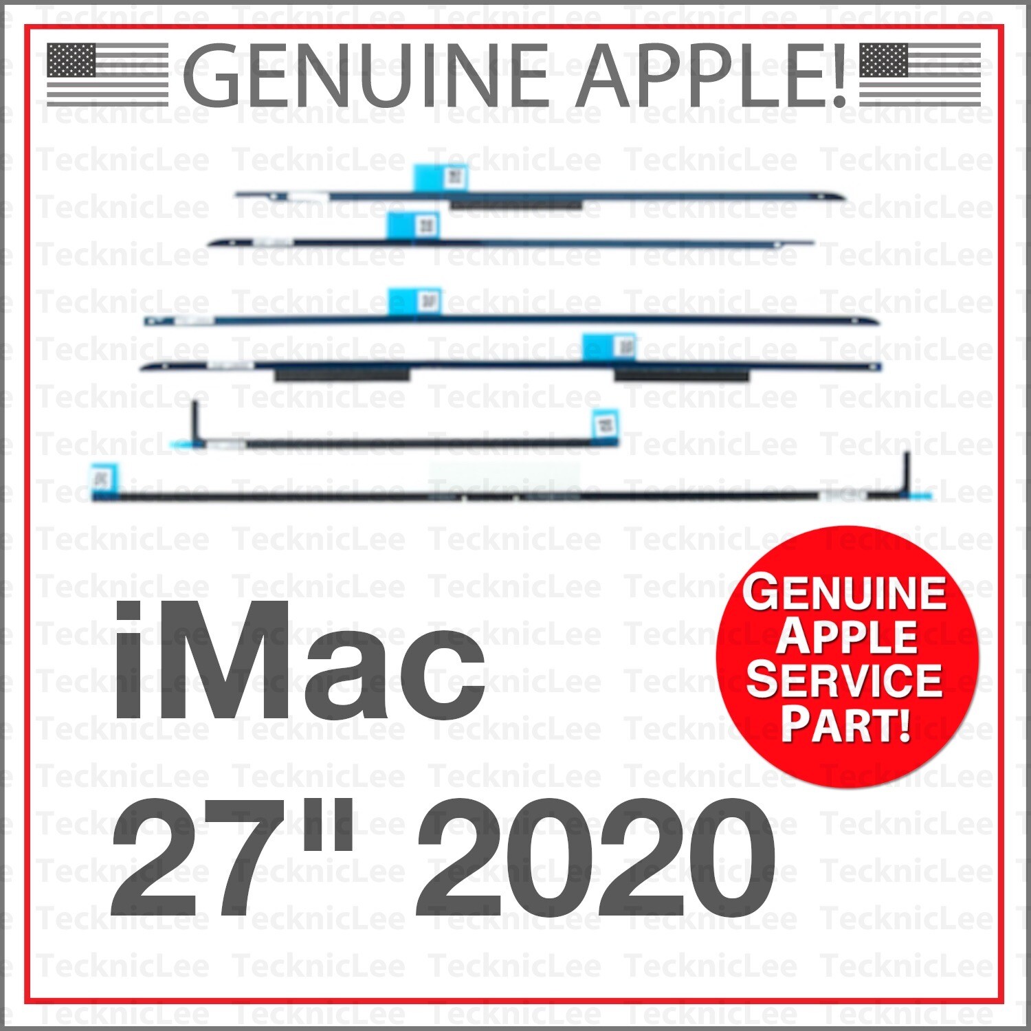 NEW Apple 076-00491 Adhesive Repair Kit for iMac 27” Retina 5K 2020 A2115