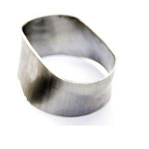 Stainless Steel (304 Grade) 3" round to 3" oval Transition - Nicely Formed