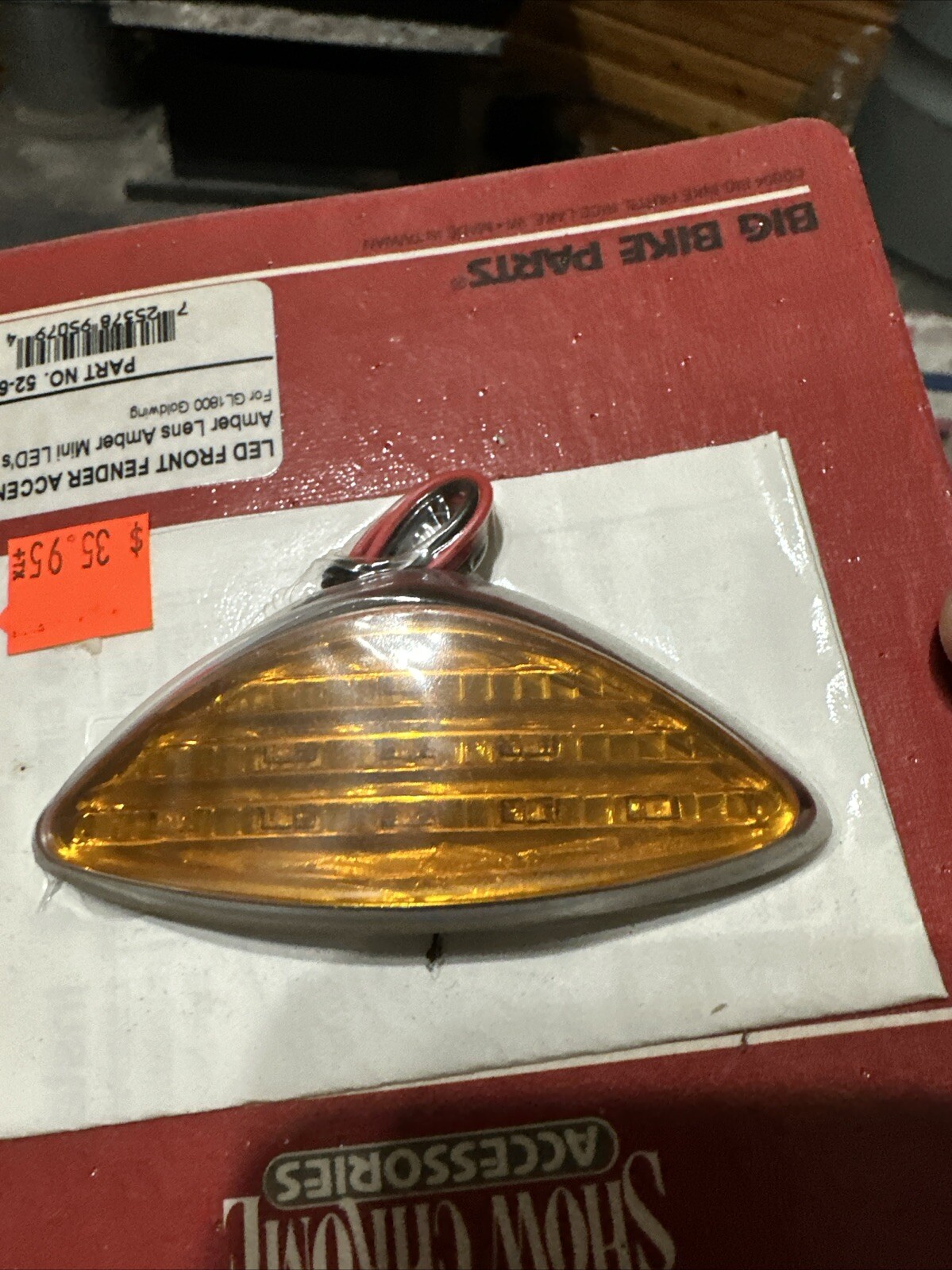 Honda GL1800 LED Amber Front Fender Accent light Show Chrome Goldwing 52-651