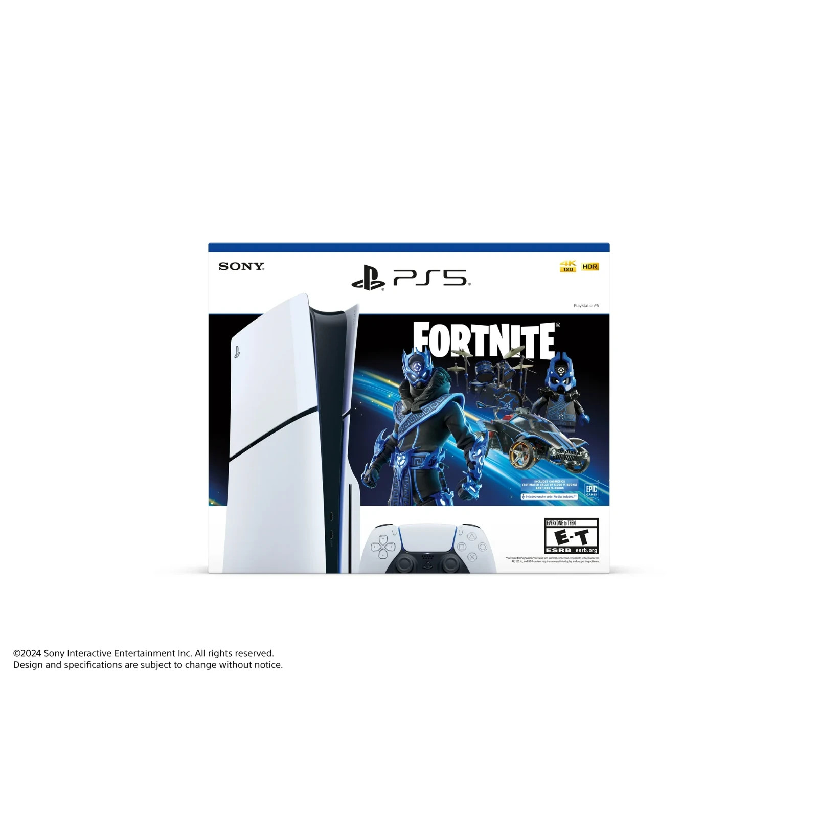 2024 Newest Sony - Playstation - 5 - Disc - Version- Fortnite Cobalt Star Bundle