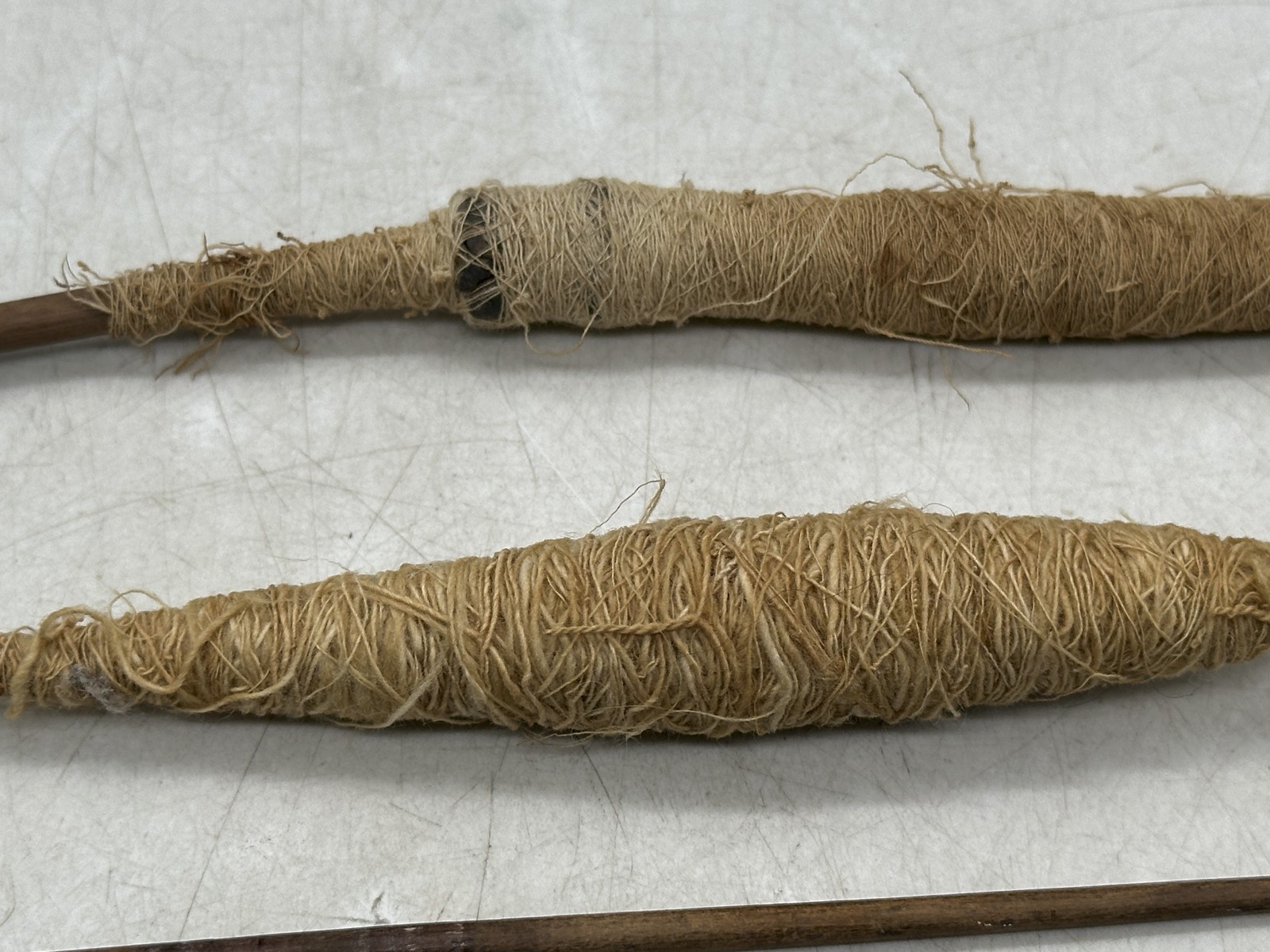 Pre-Columbian Spindle Lot ~ 1 Bead, Several with Thread