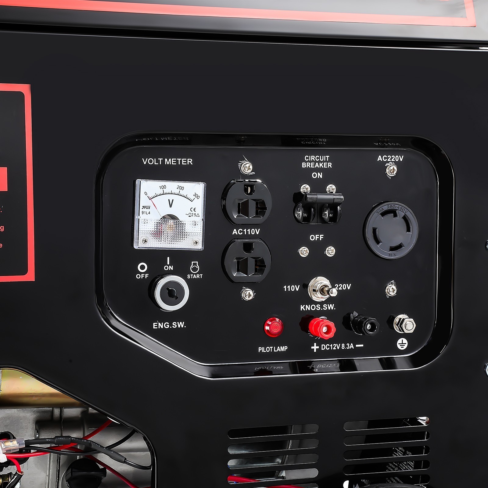 5000W Portable Inverter Generator Gas Powered Electric Start For Home Backup