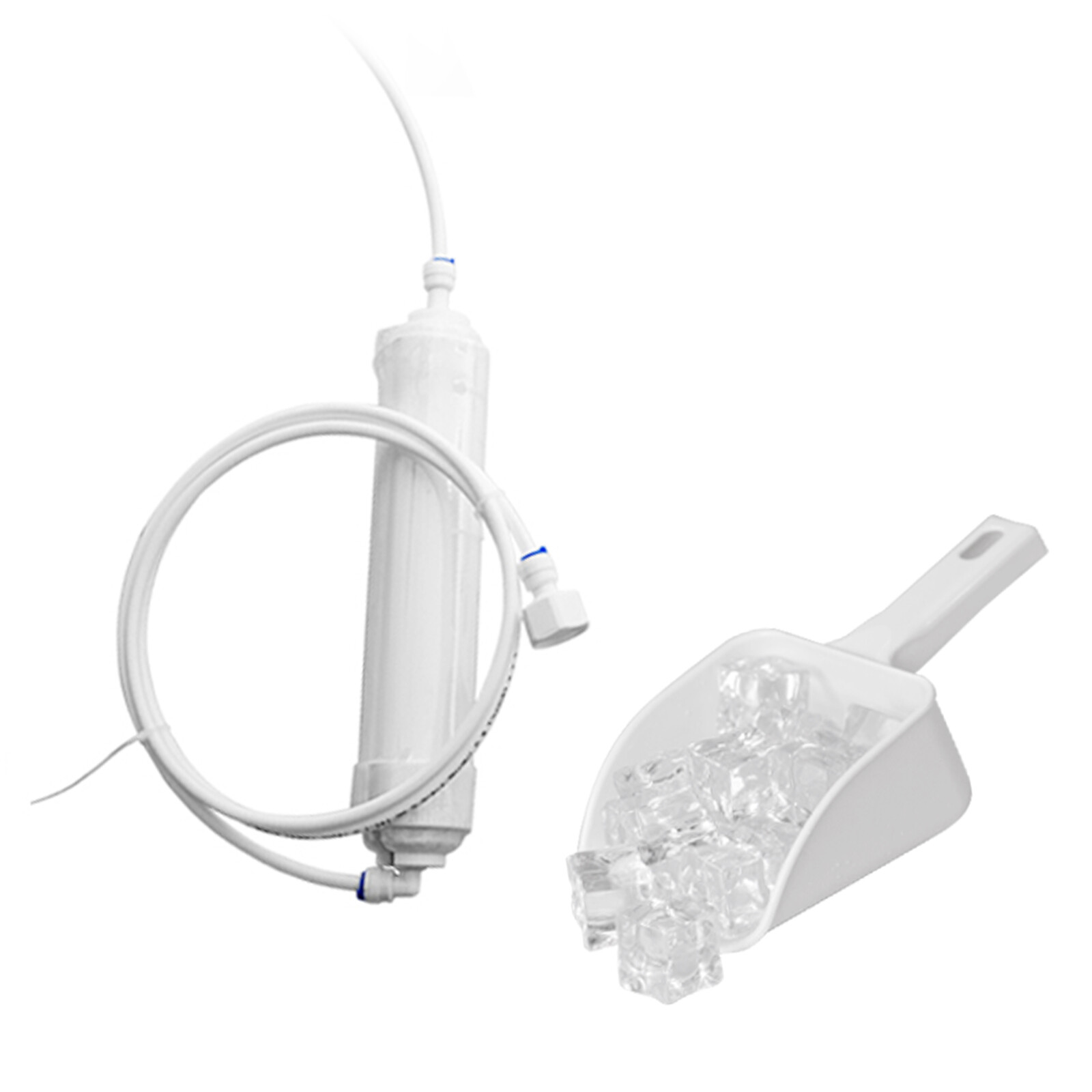 132Lbs Commercial Ice Maker Built-in Ice Cube Machine 33Lbs Storage Undercounter