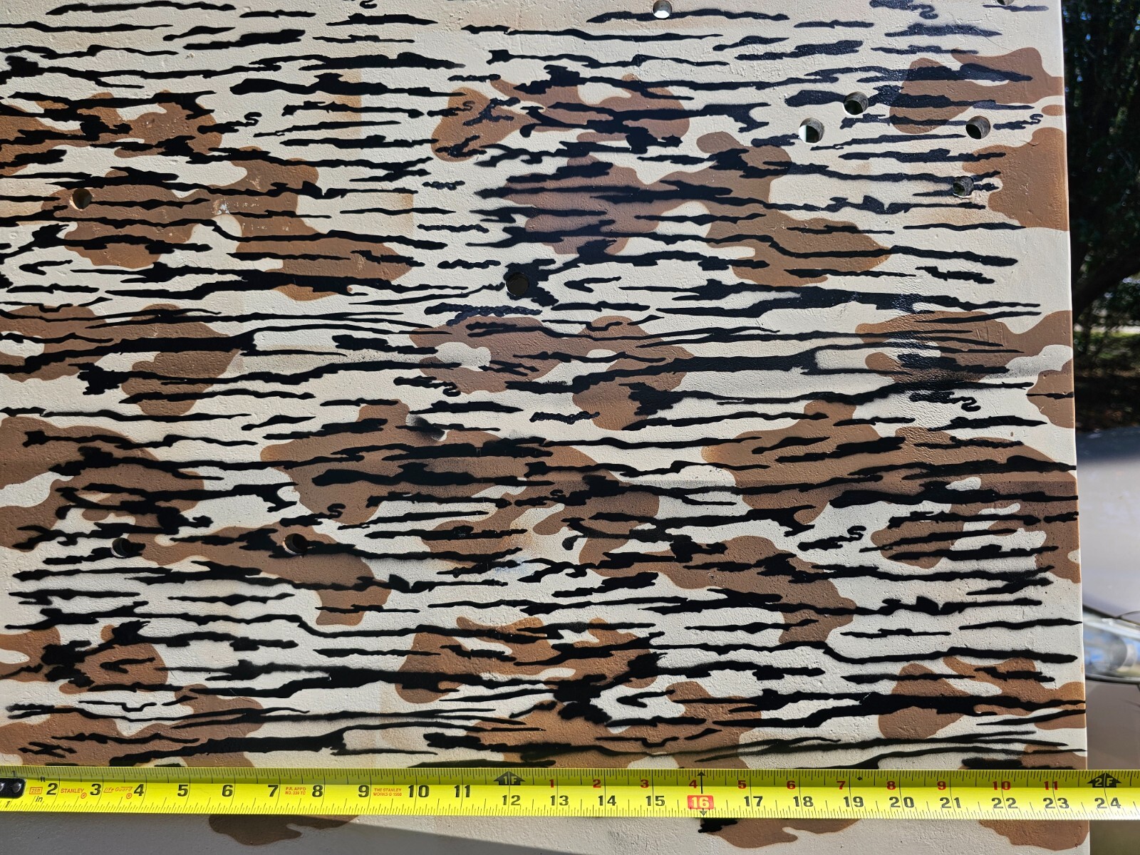Reusable Bottomlands Camo 10 Mil Mylar Stencil Crafting, DIY, Duracoat, Cerakote