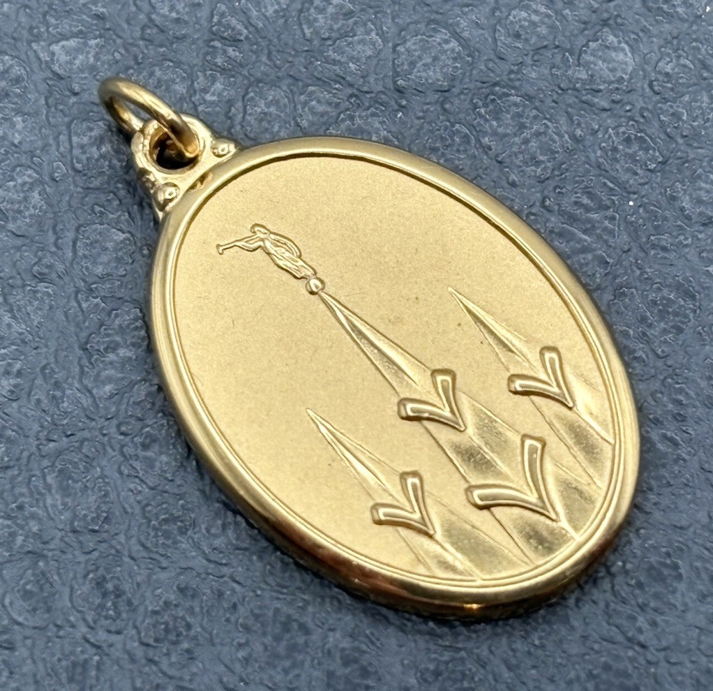 Vintage LDS Young Women Personal Progress Medallion Award Pendant Mormon Temple