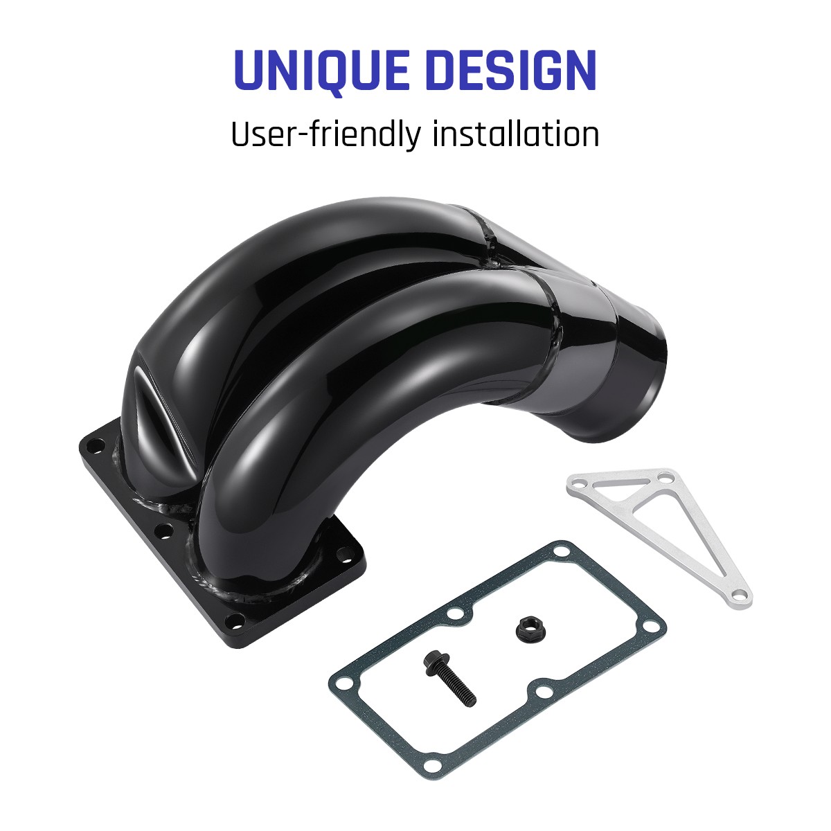 3.5" Intake Manifold Elbow for 07-24 Dodge Ram 2500 3500 6.7L Turbo Diesel Black