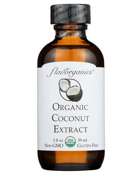 Flavorganics Organic Coconut Extract, 2 Ounce Bottle EXP. 10/29
