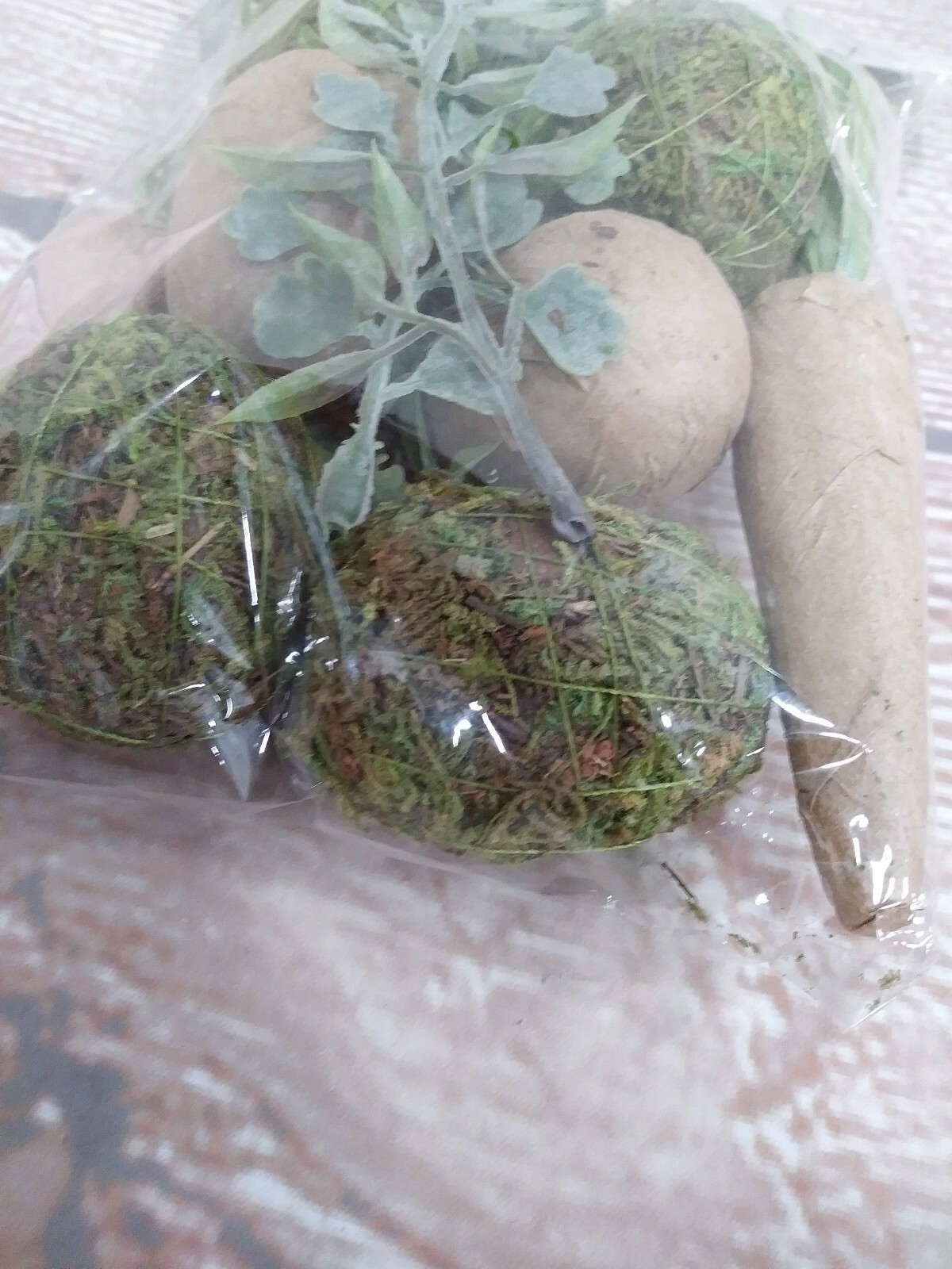 Moss Paper Mache Crafts Easter Carrots Eggs Filler Scatter Decor Earthy Natural