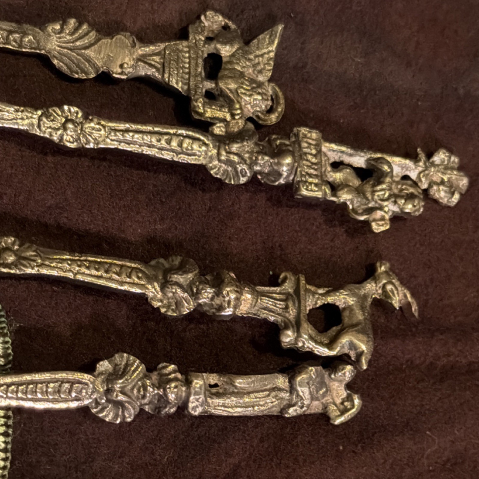 Set of 12 Antique vintage Italian demitasse spoons.