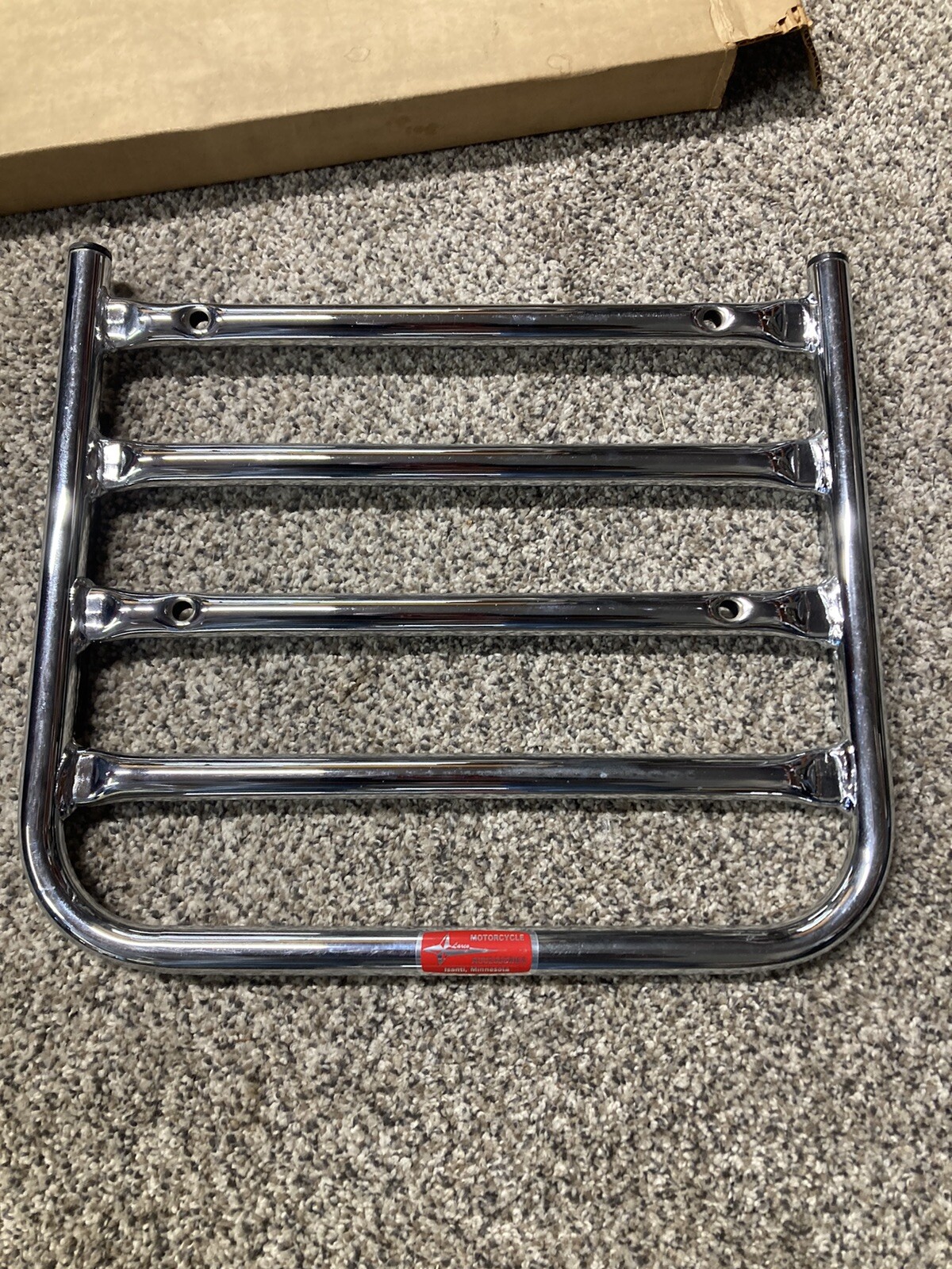 Honda Yamaha Kawasaki Suzuki Motorcycle Rear Rack Chrome Nos Larco Cb Xs GL 750