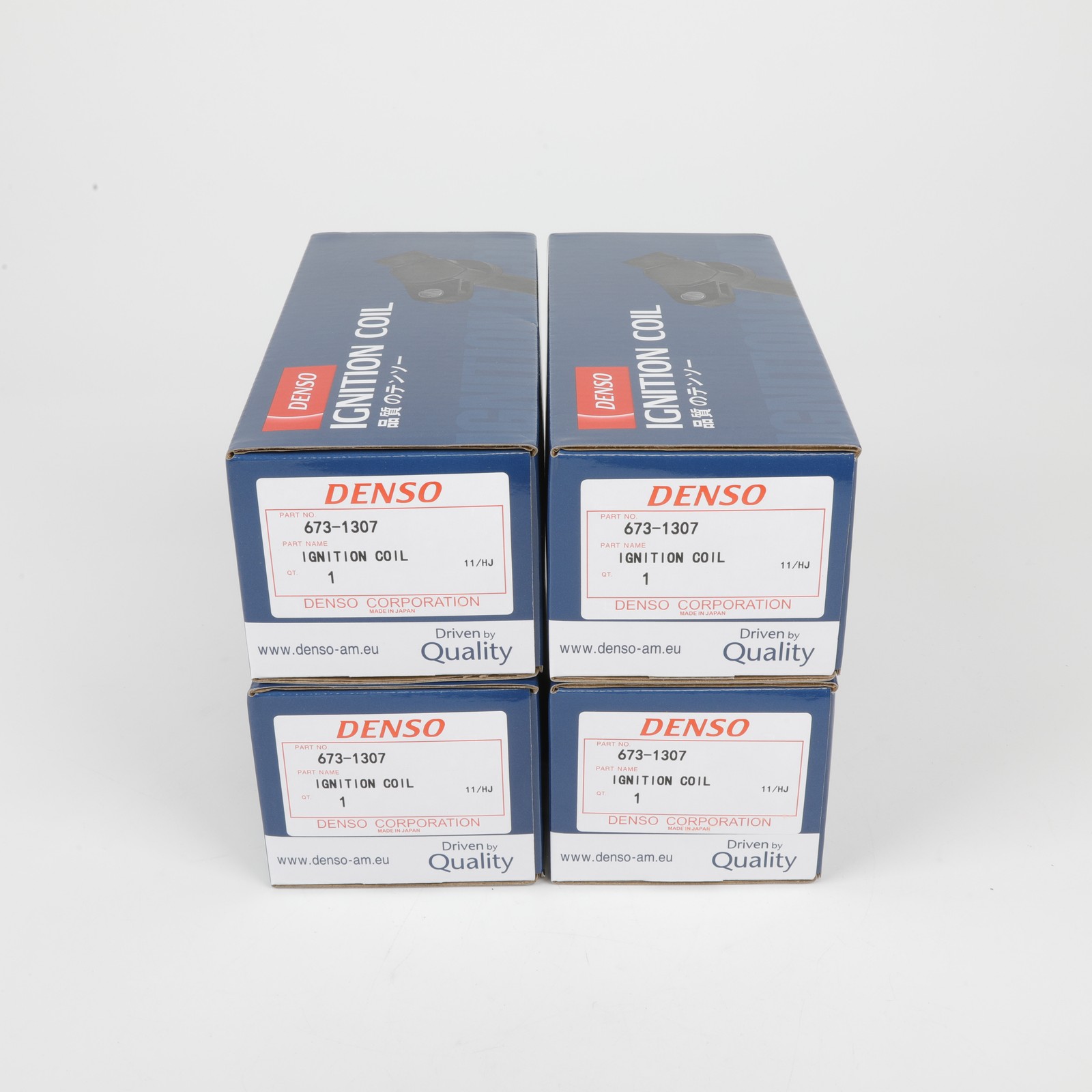 4PCS DENSO 90919-02244 673-1307 Ignition Coils For 2001-2008 Toyota Rav4 2.4L L4