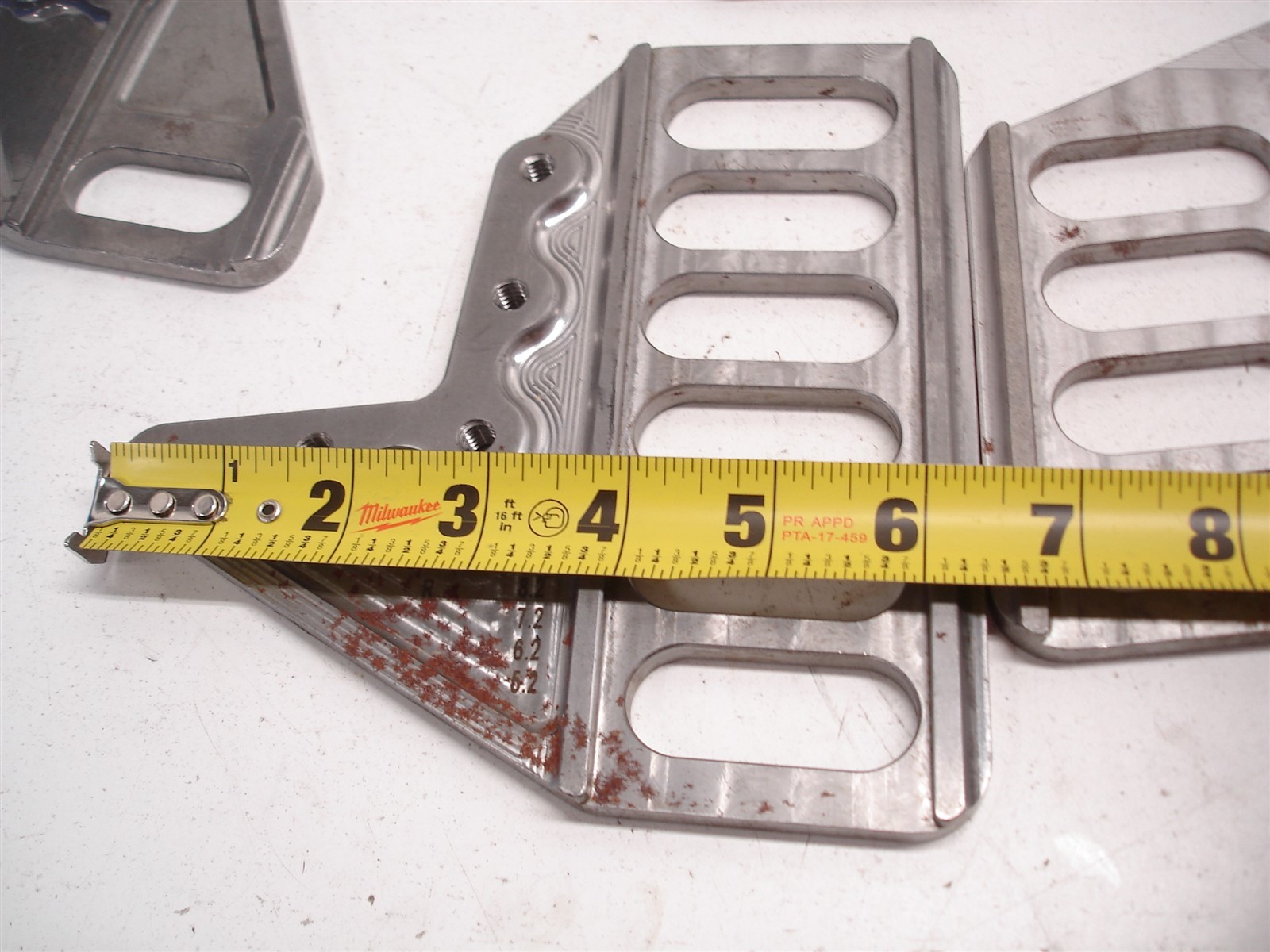 22 NASCAR LOWER CONTROL ARM STEEL MOUNTING BRACKETS / PLATES FOR ECCENTRIC SLUGS