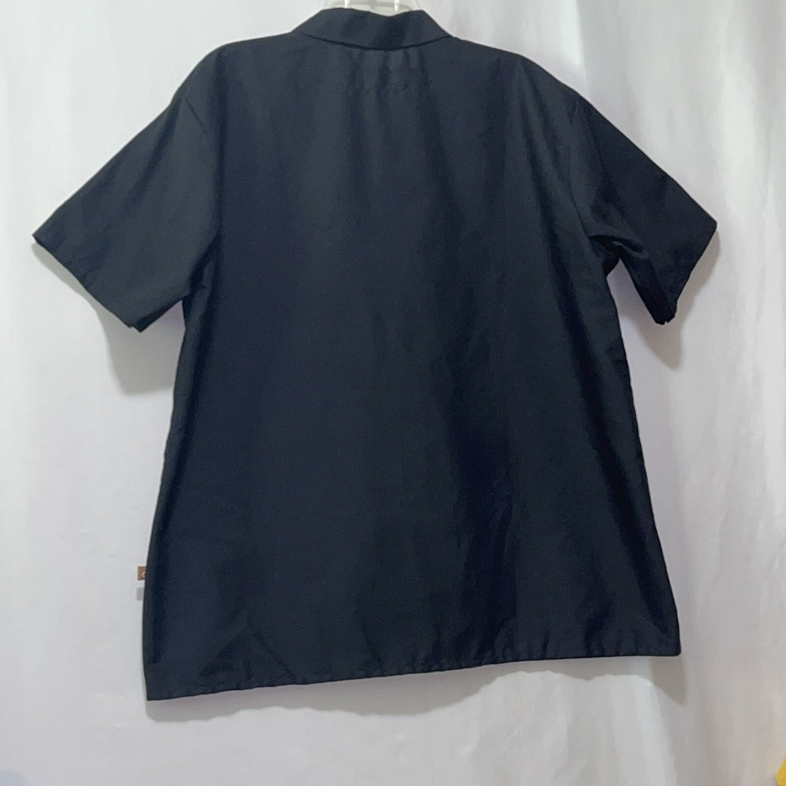Chef Uniform Shirt Black Pearl Snap Pocket Size Large NWOT
