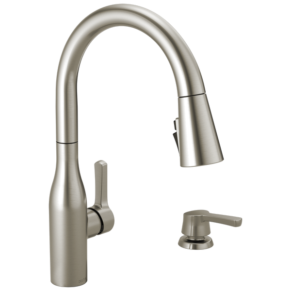 Delta Marca Pull-Down Kitchen Faucet Spotshield Stainless-Certified Refurbished