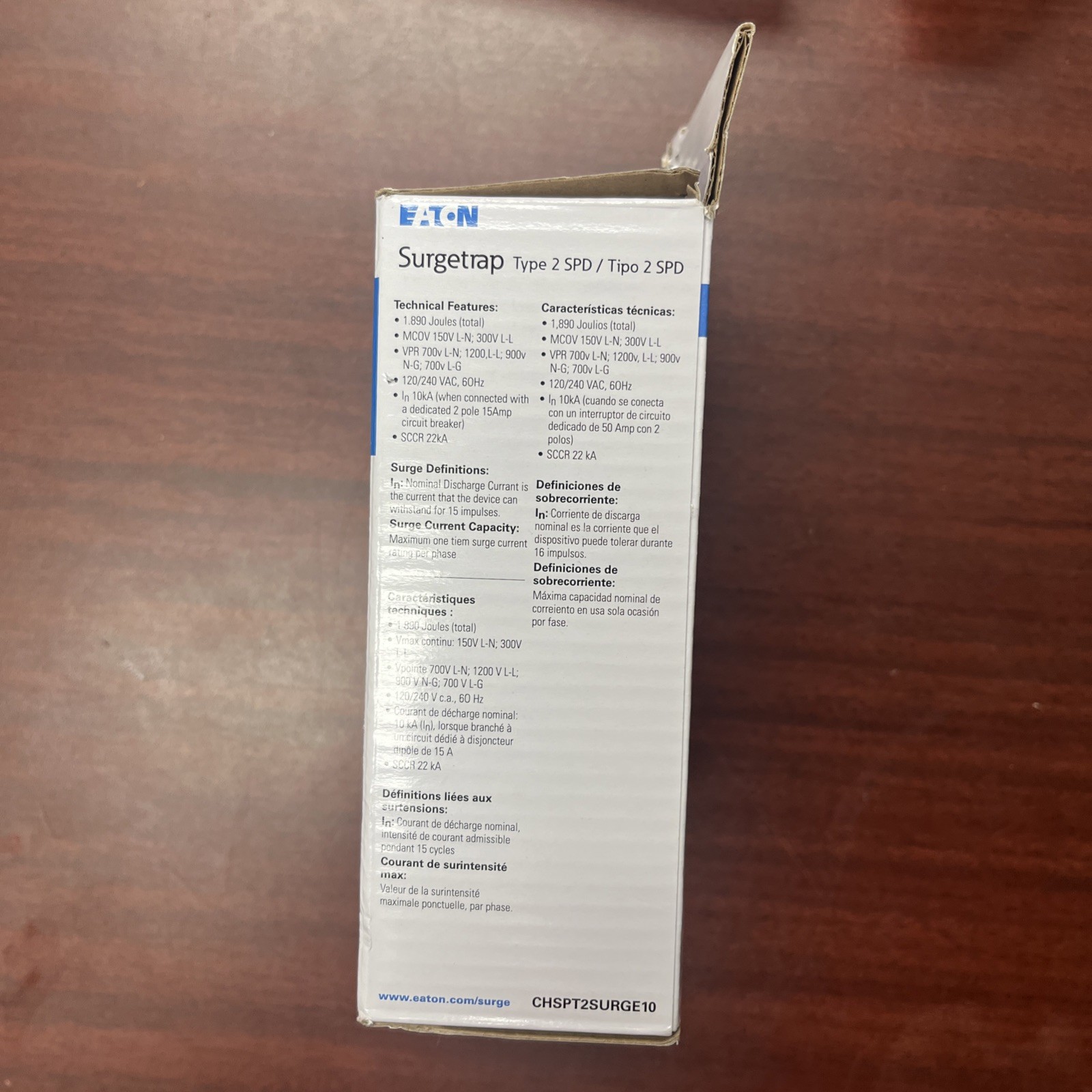 Eaton CHSPT2SURGE10 Complete Home Surge Protection - 60,000 AMPS