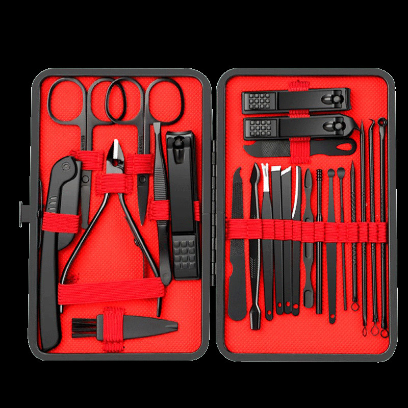 Women Men Manicure Pedicure Set Finger Toe Nail Clippers Scissors Grooming Kit