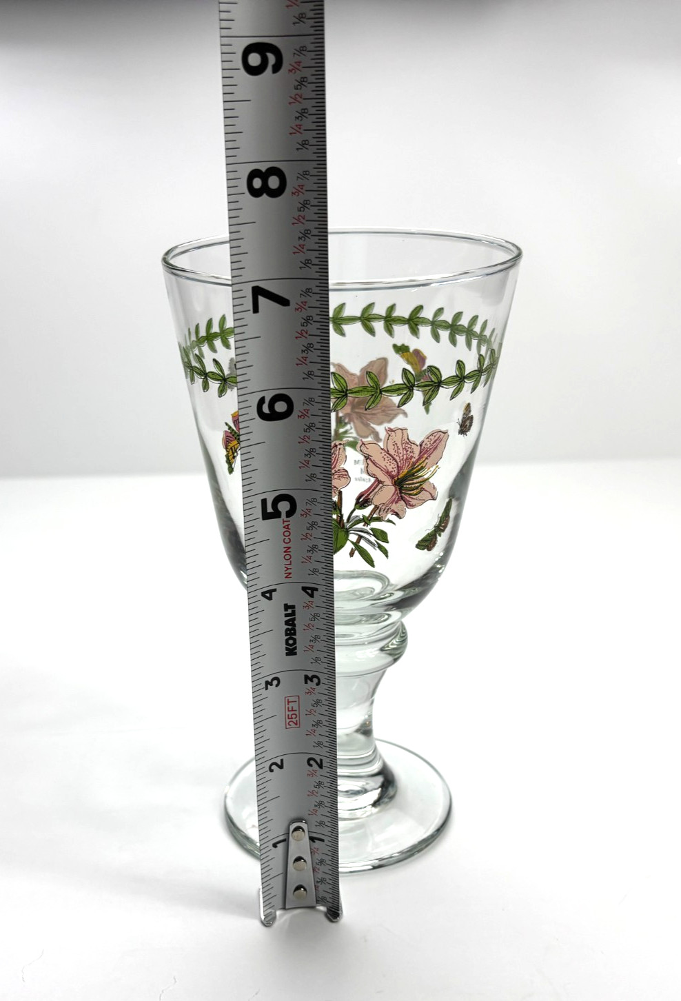 Portmeirion Botanic Garden Iced Tea Water Goblets Rhododendrum Set of 4