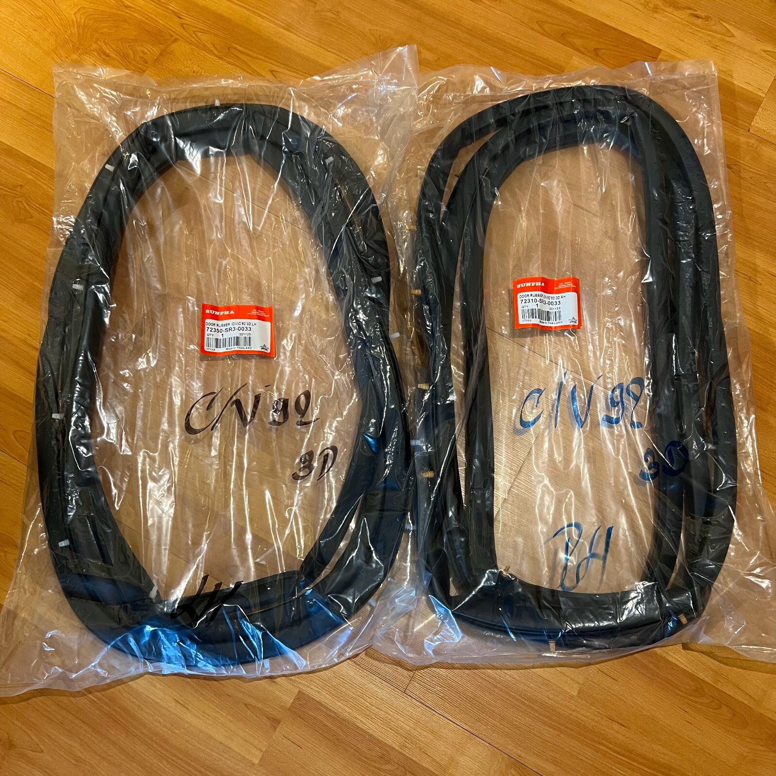 92-95 for Honda Civic EG EH Hatchback 3D EJ Coupe 2D door weatherstrip seal