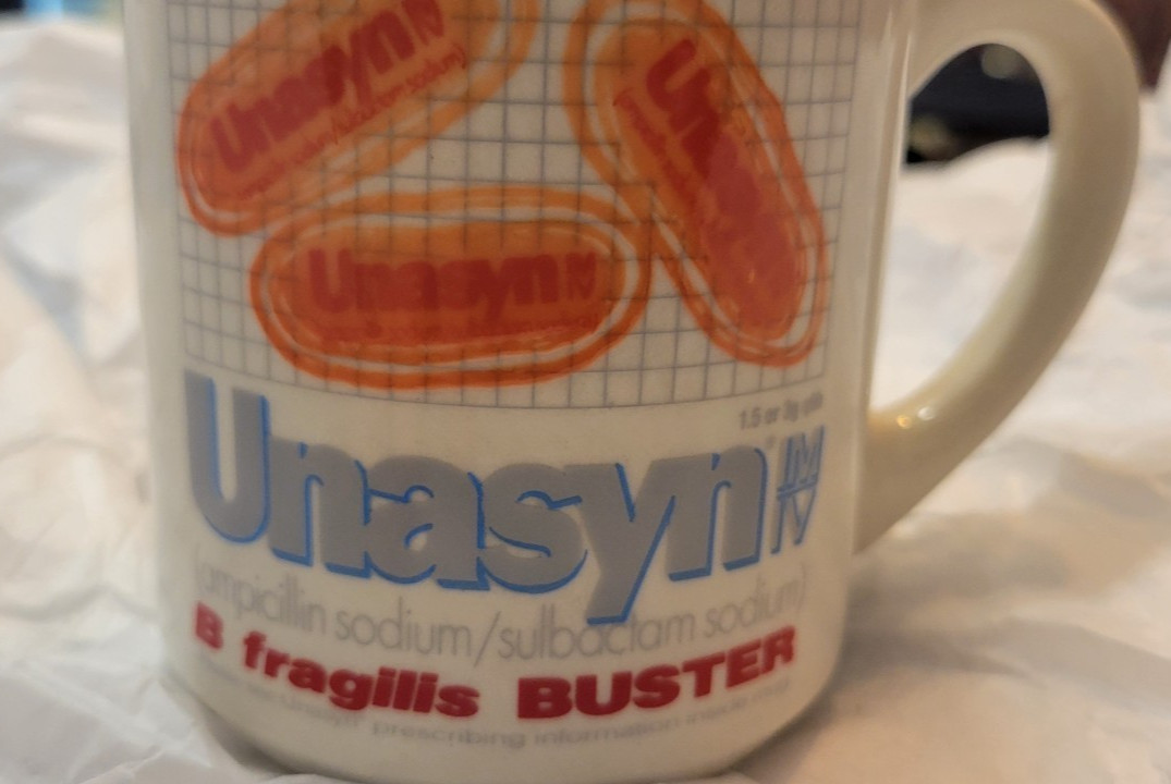 Unasyn Coffee Mug Color Changing Graphics Pharmaceutical Drug B Fragilis