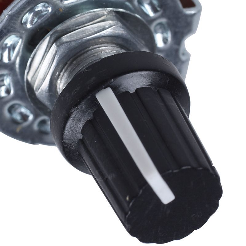 4-Position Rotary Switch Selector 3P4T 3-Pole 2-Deck 15-Pin Select Dial Knob DC