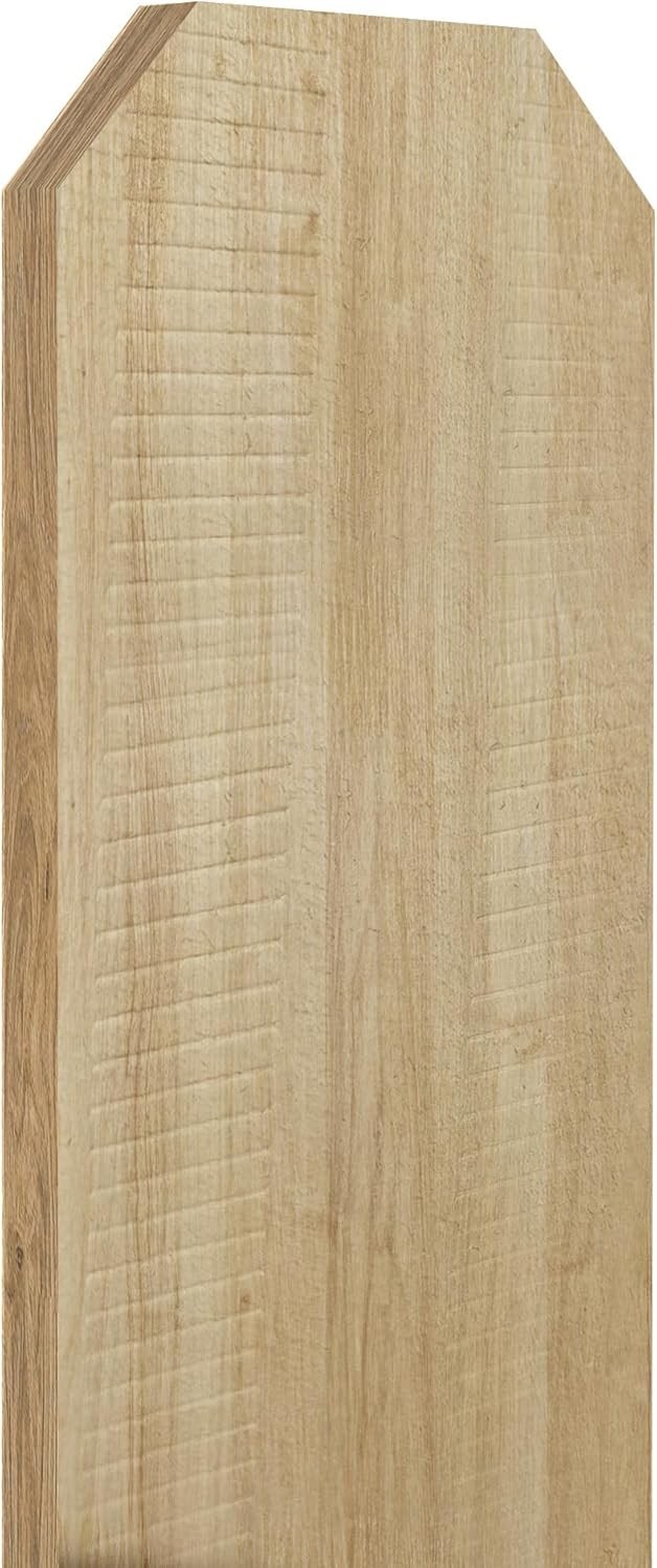 6ft Dog-Ear Fence Picket Fir Wood Fence Boards for Privacy Fence Replacement