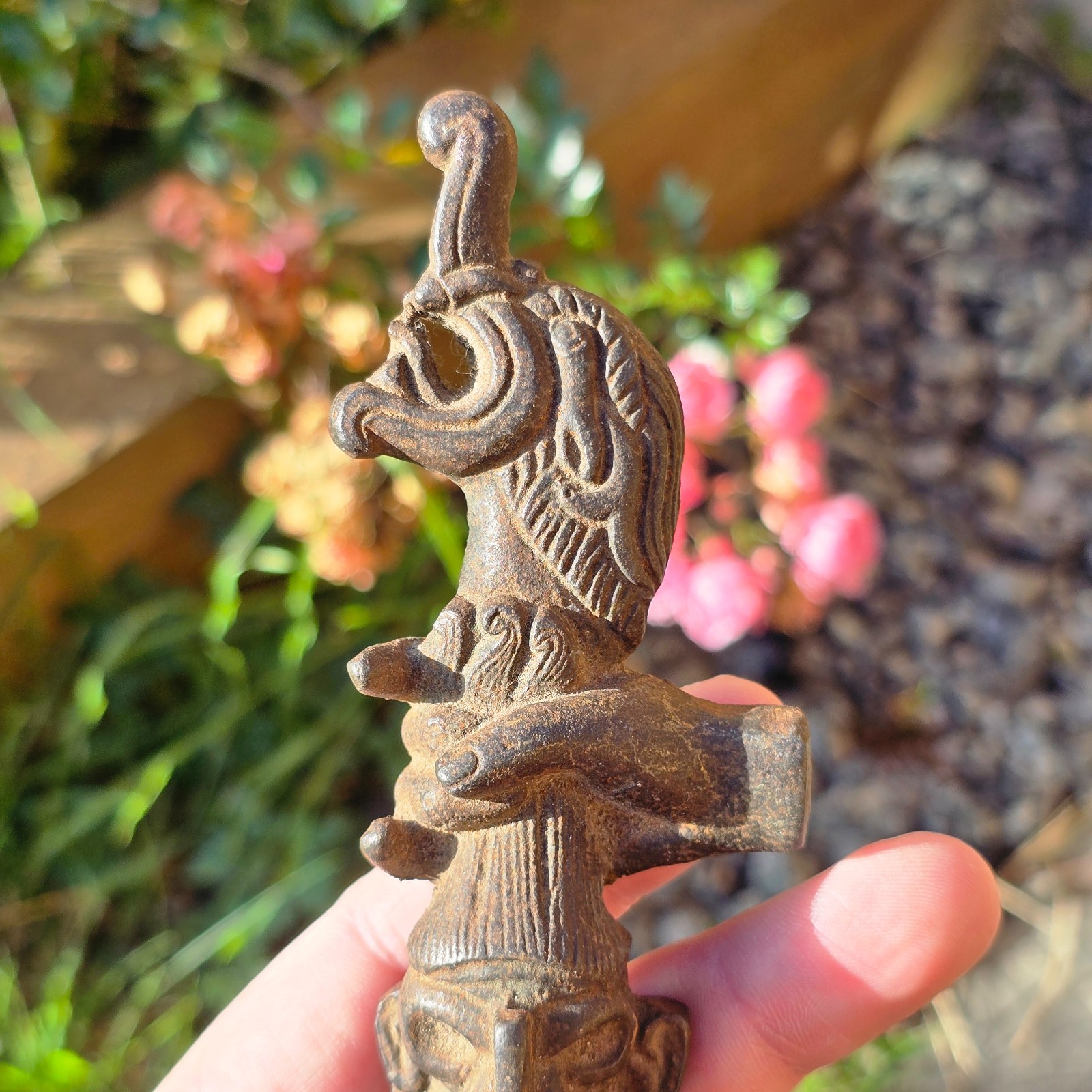 Tibetan or Nepalese Antique c19th Steel Buddhist Implement Tool Shaman