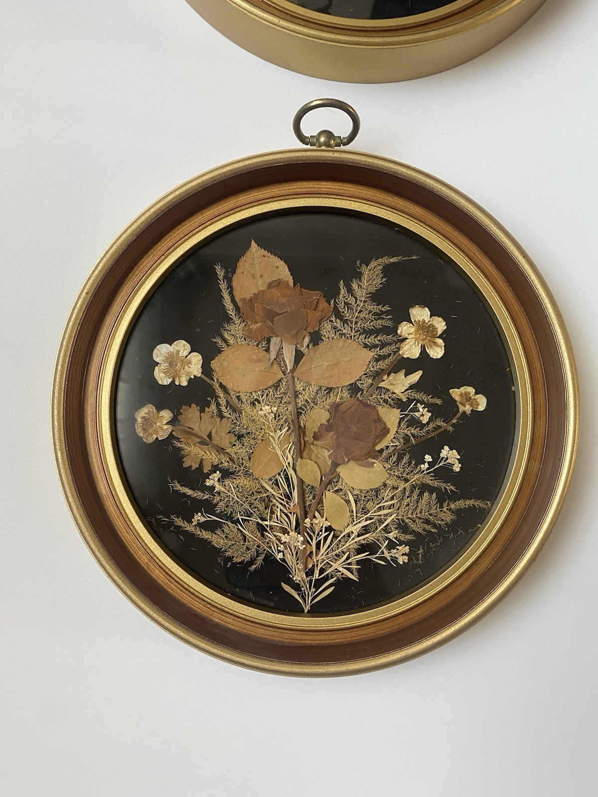 Set of 4 Framed Pressed Flower Art/Wall Decor