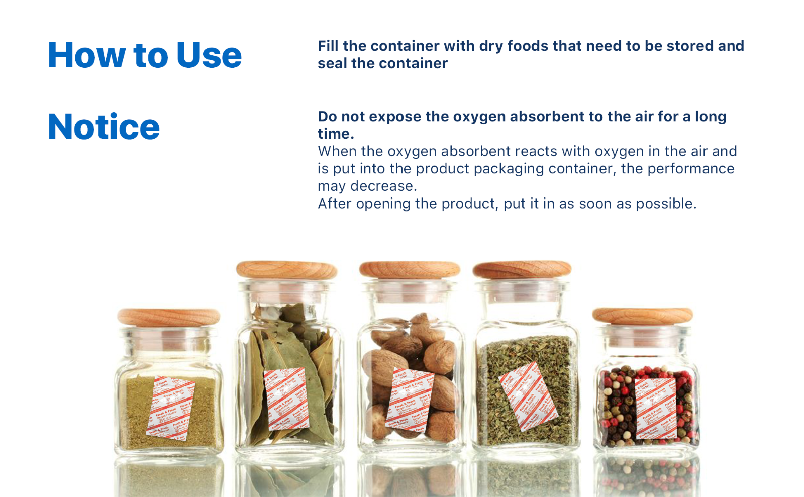 Fresh & Fresh (100 Packet) 500 CC Premium Oxygen Absorbers - (2 Bag of 50 pks)