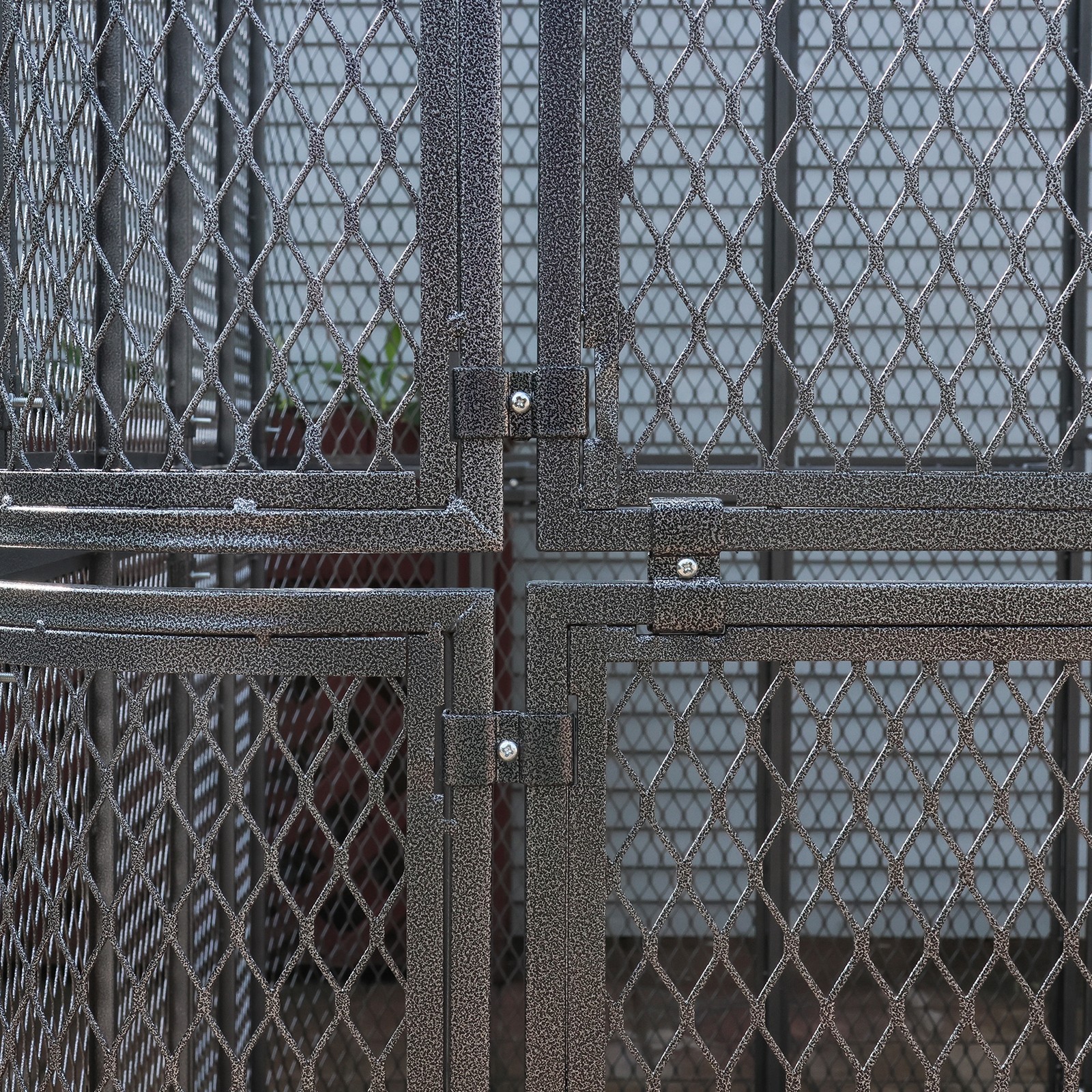 Large Walk-in Silver Flight Bird Cage Aviary Parrot Macaw Finch Metal Aviary