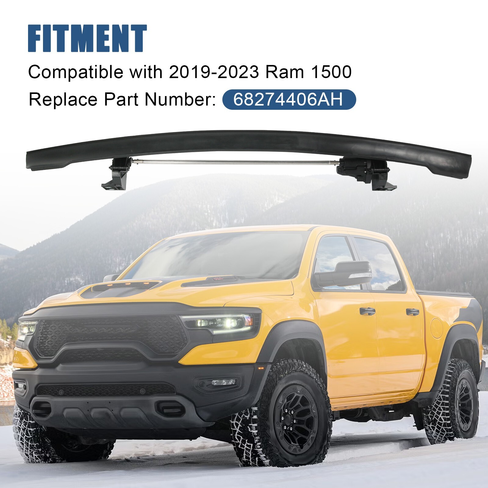 For 2019-2023 Ram 1500 Dt Front Active Air Dam NEW 68274406AH 68274406AG