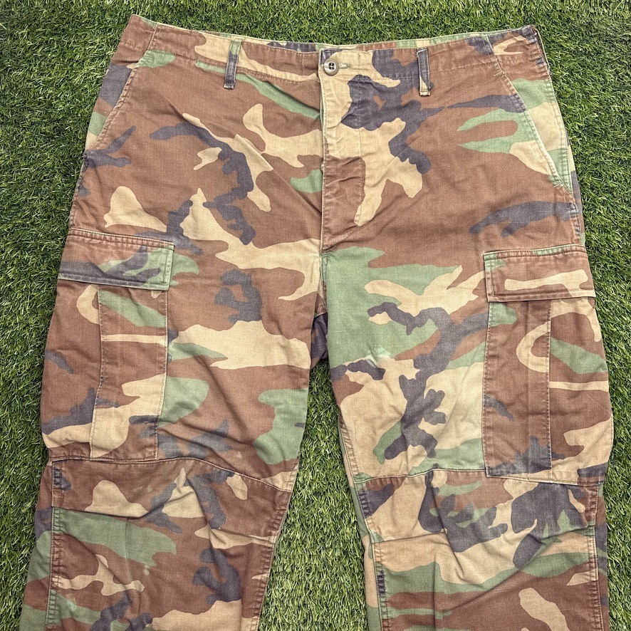 US Military Woodland Camo Pants Mens Large Regular M81 USGI Tactical