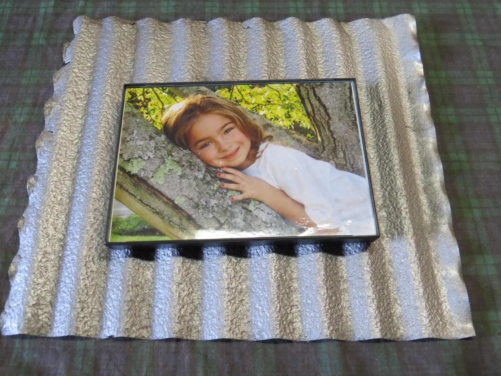 SALE! 10 pcs 11 1/2" x 11 1/2" RECLAIMED CORRUGATED METAL TIN ROOFING PANELS