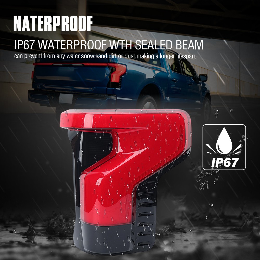 Tail Light Right Side For 2022 2023 24 Ford F150 F-150 Lightning NL34-13B504-AG