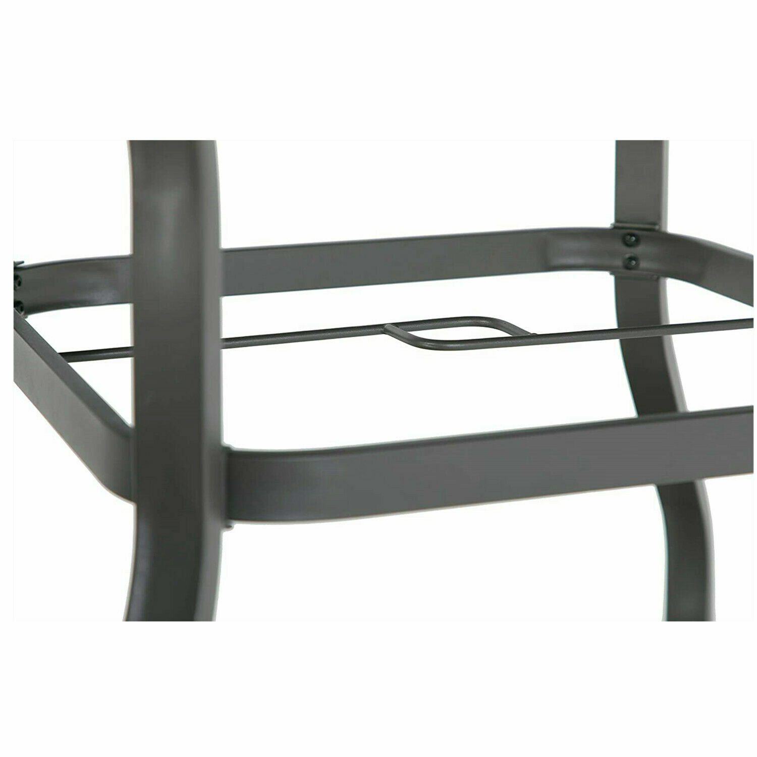 37 " Outdoor Patio Dining Table Garden Metal Table Furniture with Umbrella Hole