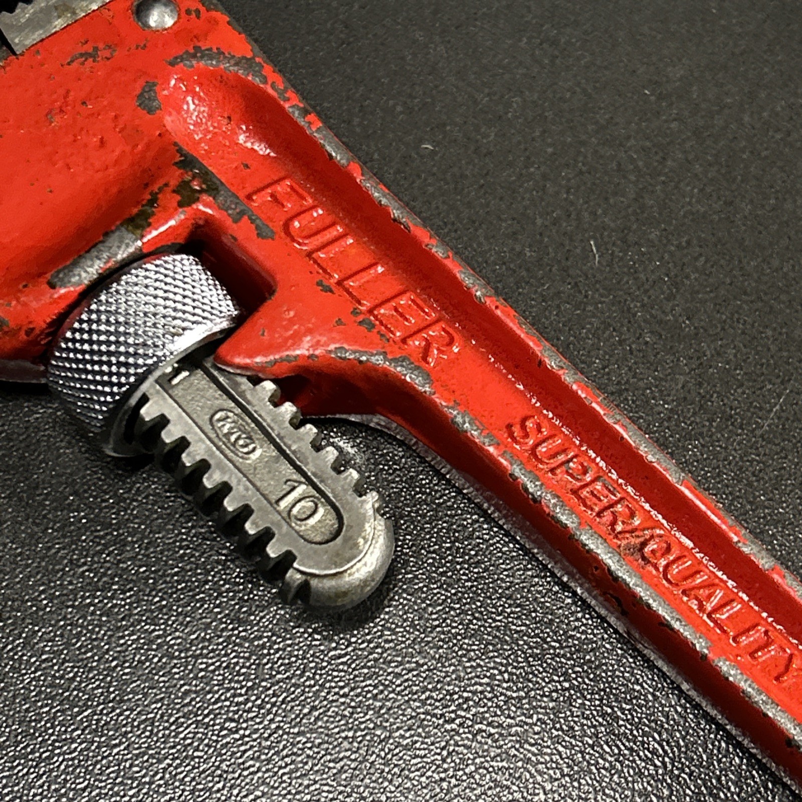 FULLER 10" PIPE WRENCH SUPER QUALITY STRAIGHT HEAVY DUTY MADE JAPAN VINTAGE
