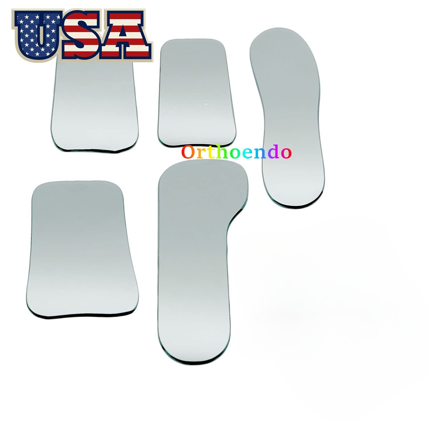 5Pc/Set Dental Photo Mouth Mirrors Intraoral Photographic Reflector Mirror Glass