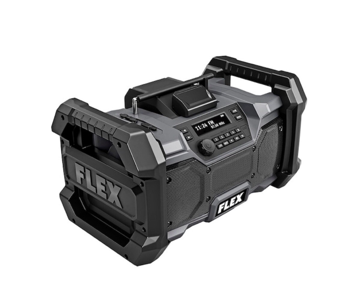 NEW Flex Power Tools 24v Jobsite Radio Bluetooth Speaker (Tool Only)